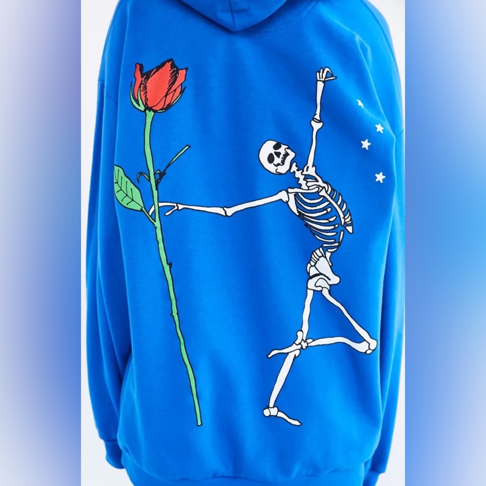 Silence + Noise Skelelover Hoodie Sweatshirt